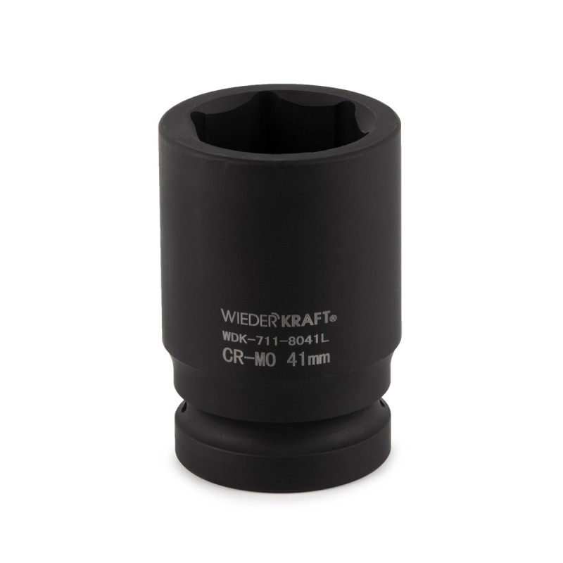 WDK-711-8041L Головка торцева ударная глубокая 1", 6 граней, 41 мм, WiederKraft