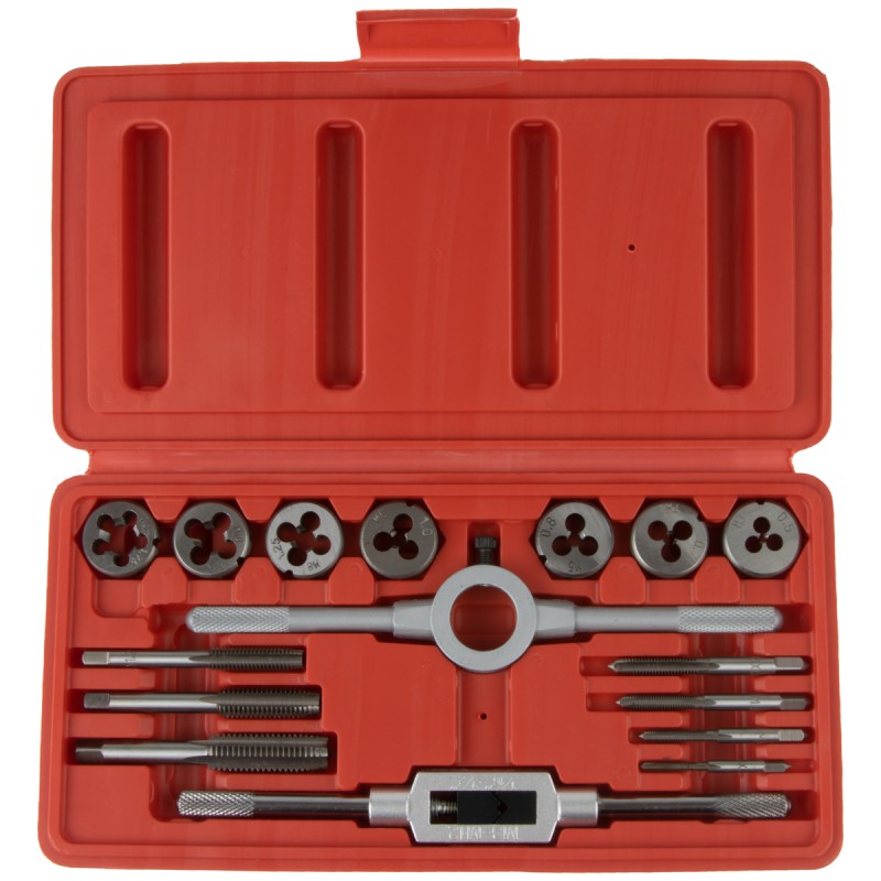 OPT-MTDS16 Набор метчиков и плашек М3-М12, метрическая резьба, 16 предметов, OPTIMUS OPT-MTDS16 Набор метчиков и плашек М3-М12, метрическая резьба, 16 предметов, OPTIMUS