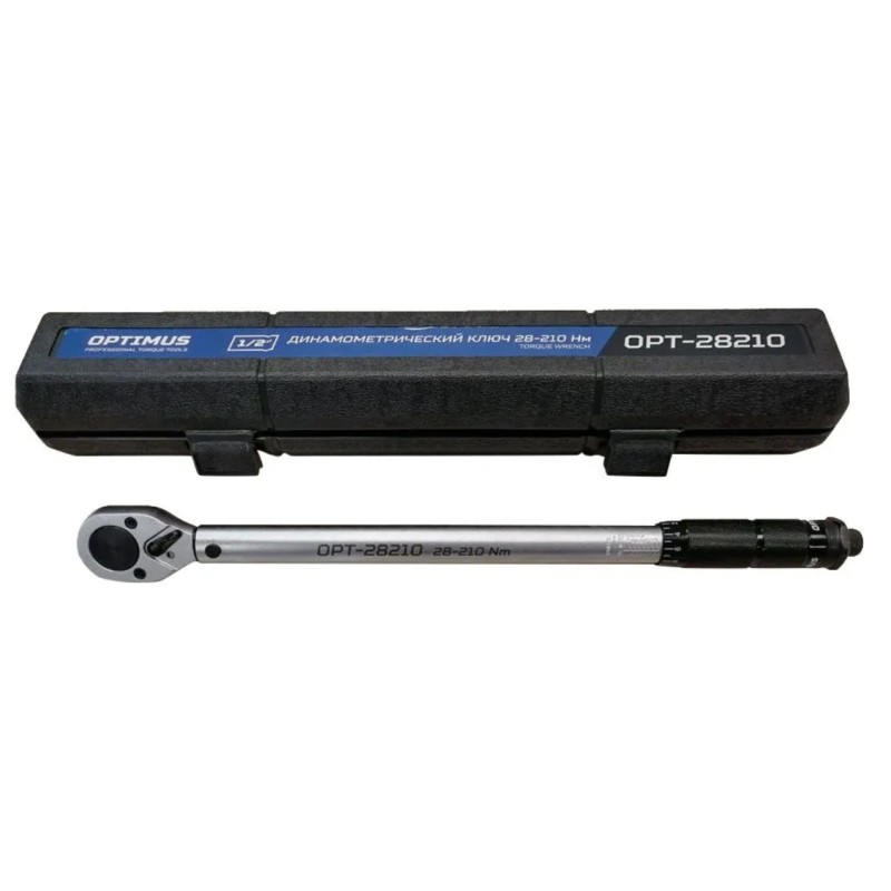 OPT-28210 Динамометрический ключ 28-210 Нм, приводной квадрат 1/2", OPTIMUS OPT-28210 Динамометрический ключ 28-210 Нм, приводной квадрат 1/2", OPTIMUS