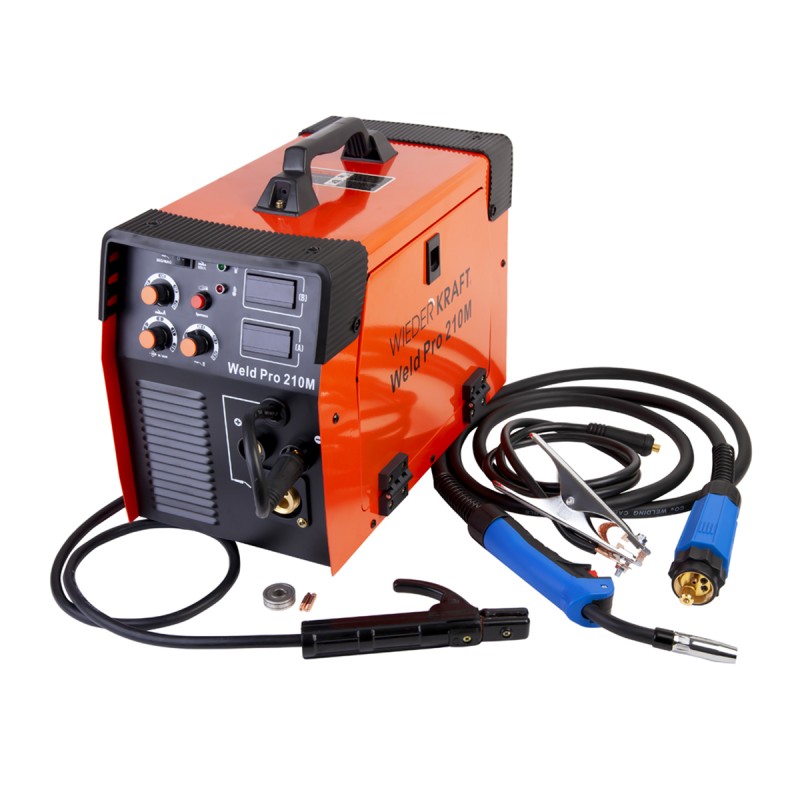 Weld Pro 210M Сварочный аппарат инверторный 210A, 220В MIG/MAG/MMA, WiederKraft Weld Pro 210M Сварочный аппарат инверторный 210A, 220В MIG/MAG/MMA, WiederKraft