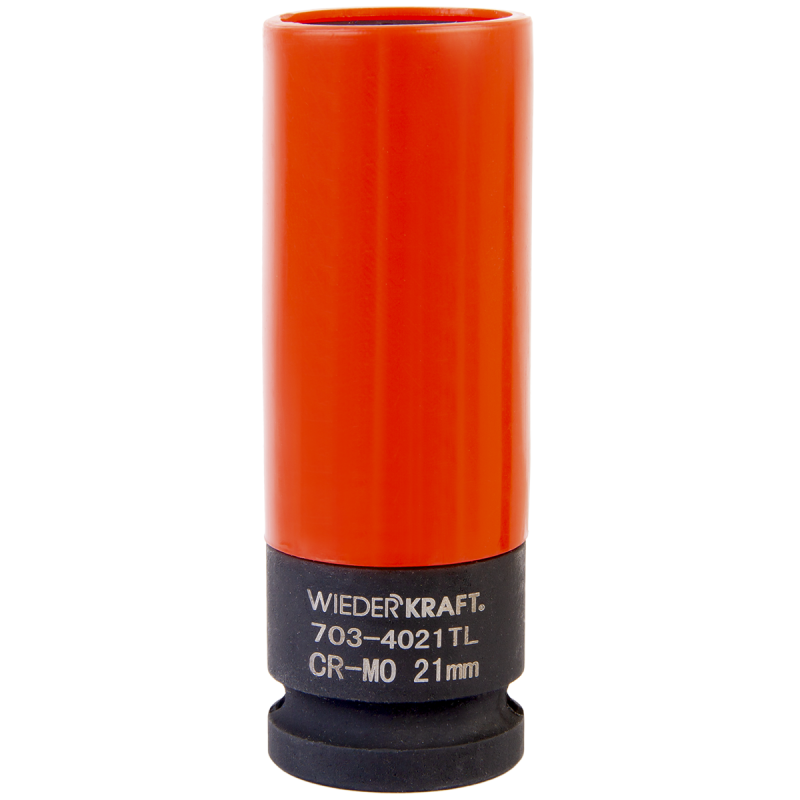 WDK-703-4021L Головка торцевая ударная тонкостенная 1/2", 6 граней, 21 мм, WiederKraft WDK-703-4021L Головка торцевая ударная тонкостенная 1/2", 6 граней, 21 мм, WiederKraft