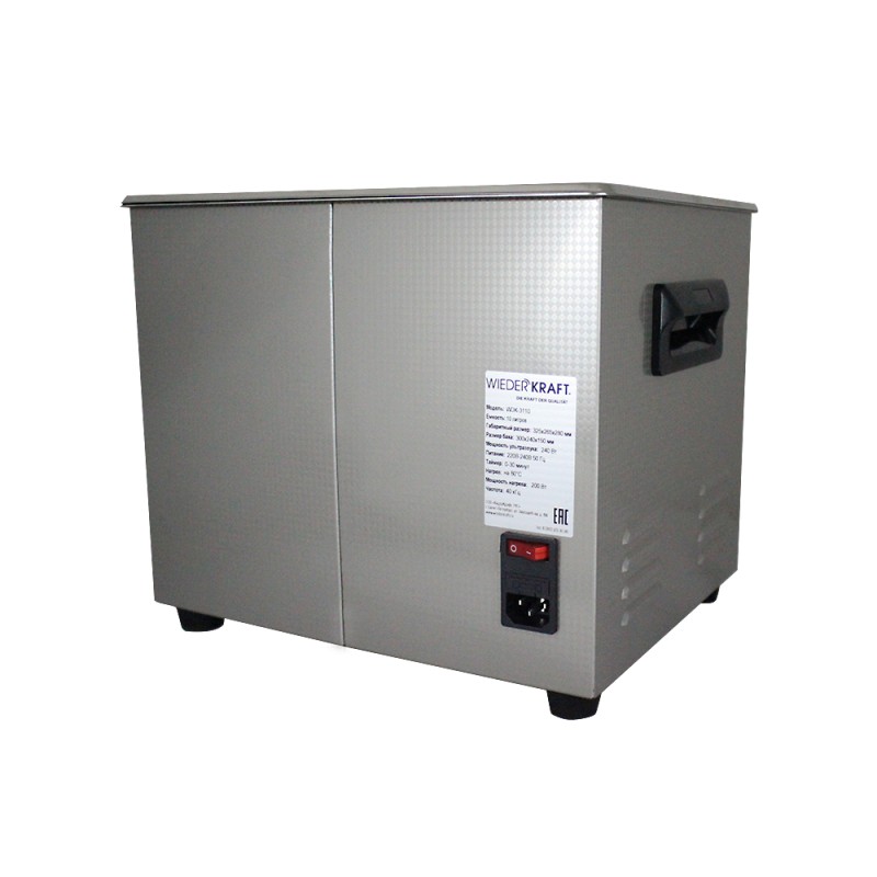 WDK-3110 Ультразвуковая мойка с подогревом, 10 л, WiederKraft WDK-3110 Ультразвуковая мойка с подогревом, 10 л, WiederKraft