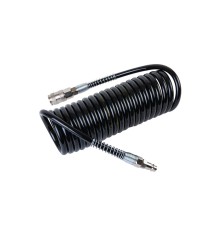 WDK-65757 Шланг спиральный полиуретановый с БРС, 6.5x10 мм, 5 м
