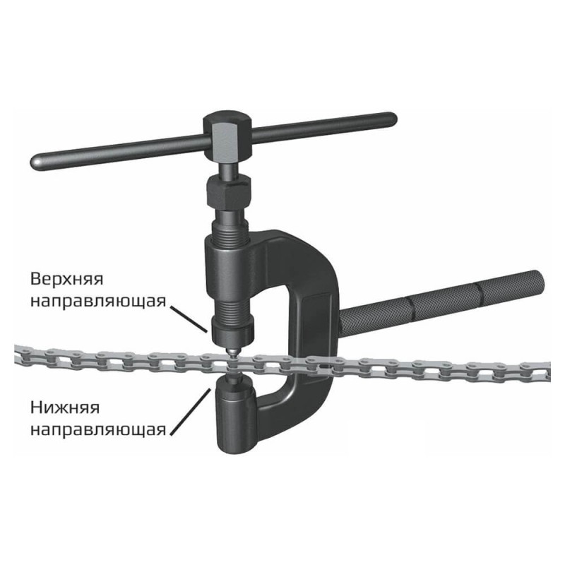 WDK-65988 Набор для расклепывания и заклепывания приводных цепей мототехники, WiederKraft WDK-65988 Набор для расклепывания и заклепывания приводных цепей мототехники, WiederKraft
