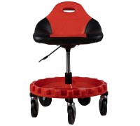 WDK-86012 Стул рабочий с лотком для инструмента, мягким покрытием и спинкой