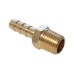 WDK-20MB Штуцер быстроразъемного соединения  "ёлочка" под шланг 8 мм, внешняя резьба 1/4" PT, латунь