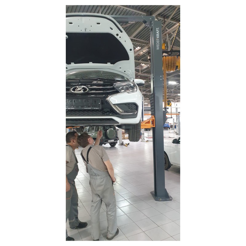 WDK-529 Двухстоечный автомобильный подъемник с верхней синхронизацией, г/п 4 т, WiederKraft WDK-529 Двухстоечный автомобильный подъемник с верхней синхронизацией, г/п 4 т, WiederKraft