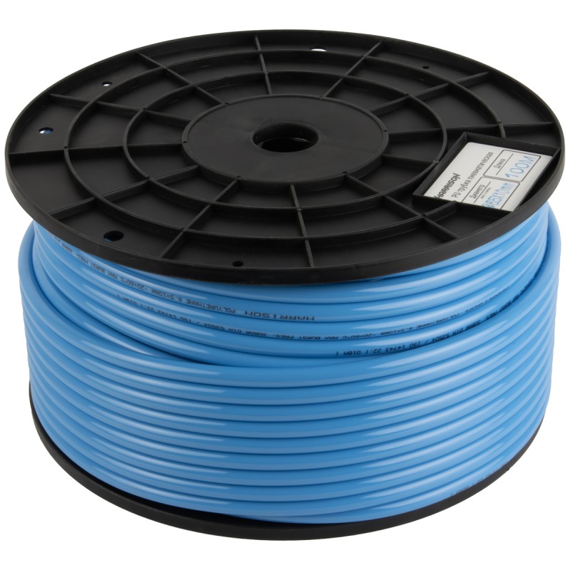HUS6510-BS Трубка синяя Harrison PU 6.5х10 мм, длина 100 м,