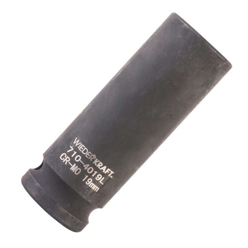 WDK-710-4019L Головка торцевая ударная глубокая 1/2", 6 граней, 19 мм, WiederKraft WDK-710-4019L Головка торцевая ударная глубокая 1/2", 6 граней, 19 мм, WiederKraft