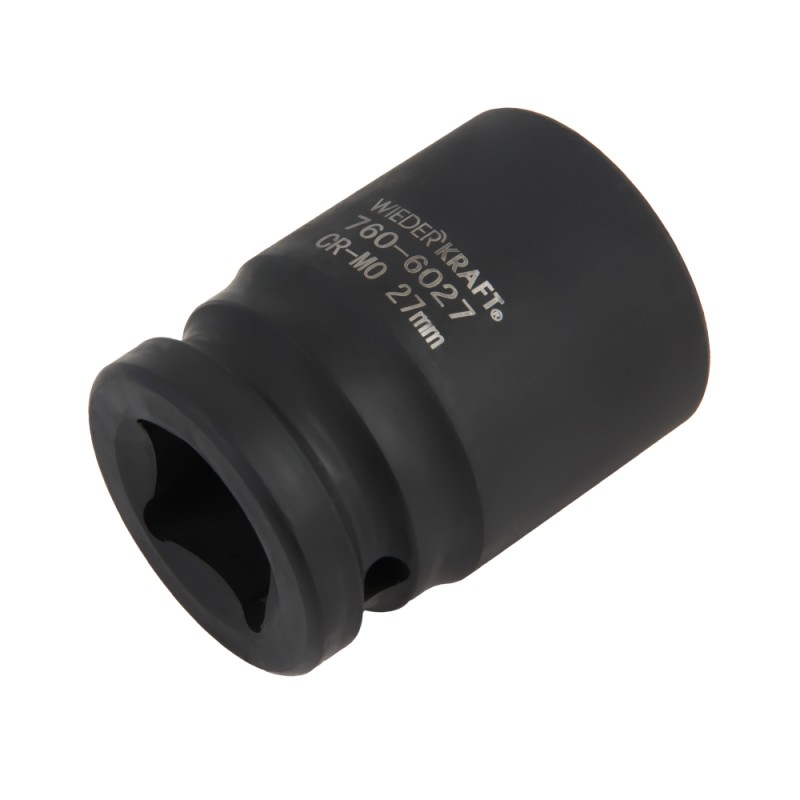 WDK-760-6027 Головка ударная 3/4", 6 граней, 27 мм, WiederKraft WDK-760-6027 Головка ударная 3/4", 6 граней, 27 мм, WiederKraft