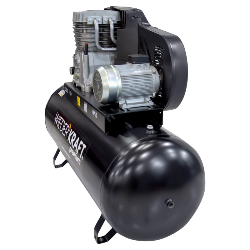 WDK-92765 Масляный поршневой компрессор с ременным приводом 656 л/мин, 11 бар, 380В/4.0 кВт, 270 л, WiederKraft WDK-92765 Масляный поршневой компрессор с ременным приводом 656 л/мин, 11 бар, 380В/4.0 кВт, 270 л, WiederKraft