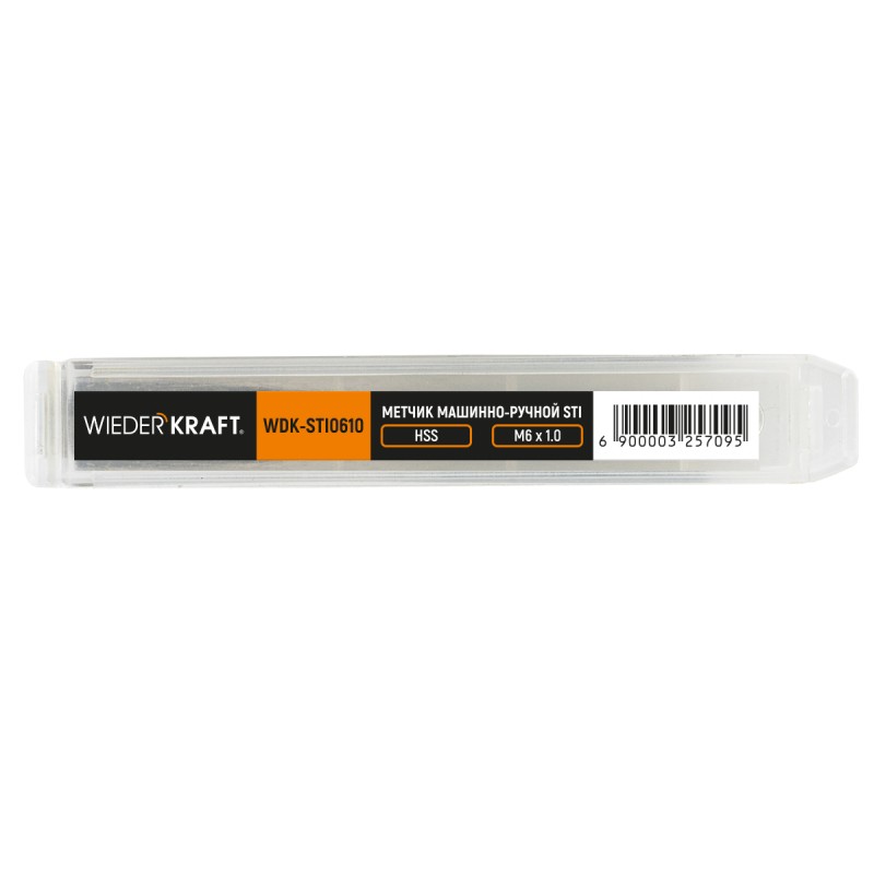 WDK-STI0610 Метчик STI для резьбовых вставок M6X1,0, HSS, WiederKraft WDK-STI0610 Метчик STI для резьбовых вставок M6X1,0, HSS, WiederKraft