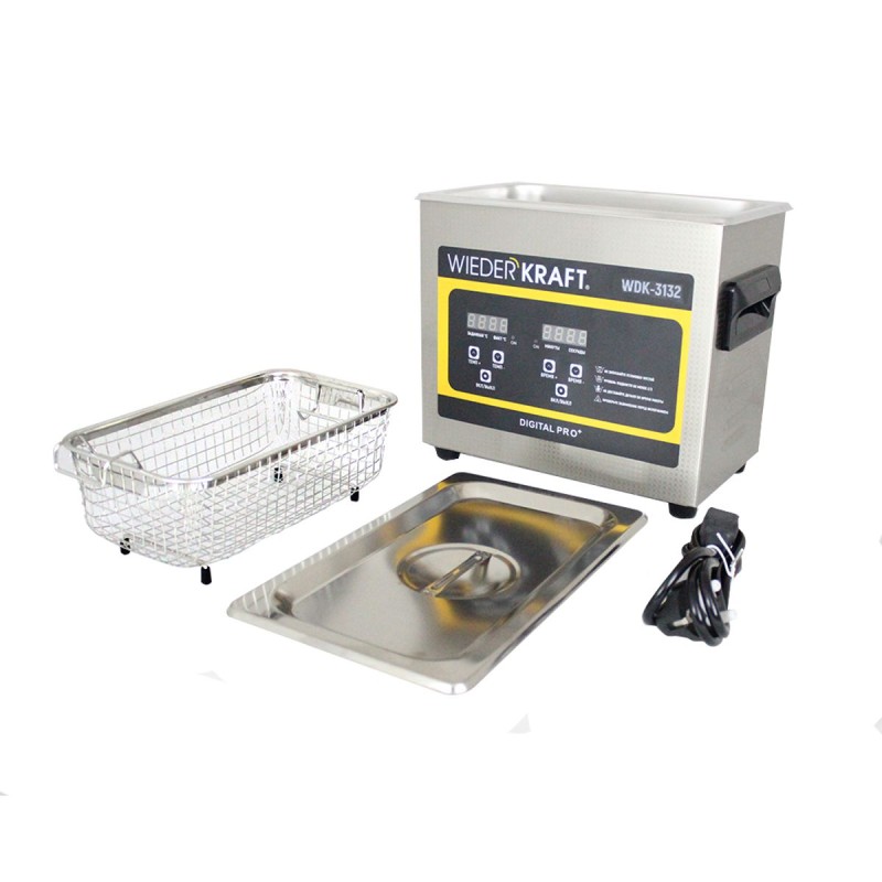 WDK-3132 Ультразвуковая мойка с подогревом, 3.2 л, WiederKraft WDK-3132 Ультразвуковая мойка с подогревом, 3.2 л, WiederKraft