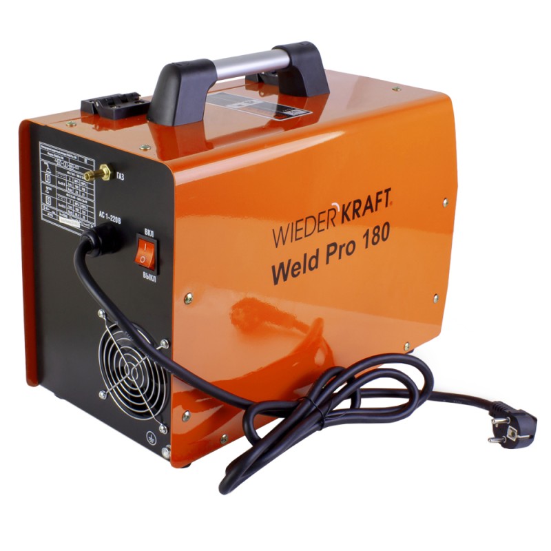 Weld Pro 180  Сварочный аппарат инверторный 180A, 220В  MIG/MAG/MMA, WiederKraft