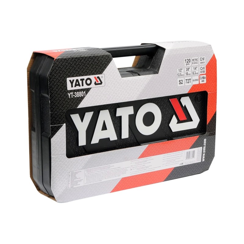Набор инструментов 1/2" 120пр YATO YT-38801