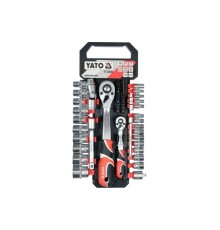 Набор головок с аксессуарами 1/4"; 1/2", 50 шт. YATO YT-38680