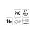 Пневмошланг PVC 10мм х 10м YATO YT-24224