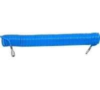 Спиральный шланг PU с быстросъёмным соединением 6,5X10х15м YATO YT-24206
