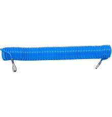Спиральный шланг PU с быстросъёмным соединением 6,5X10х15м YATO YT-24206