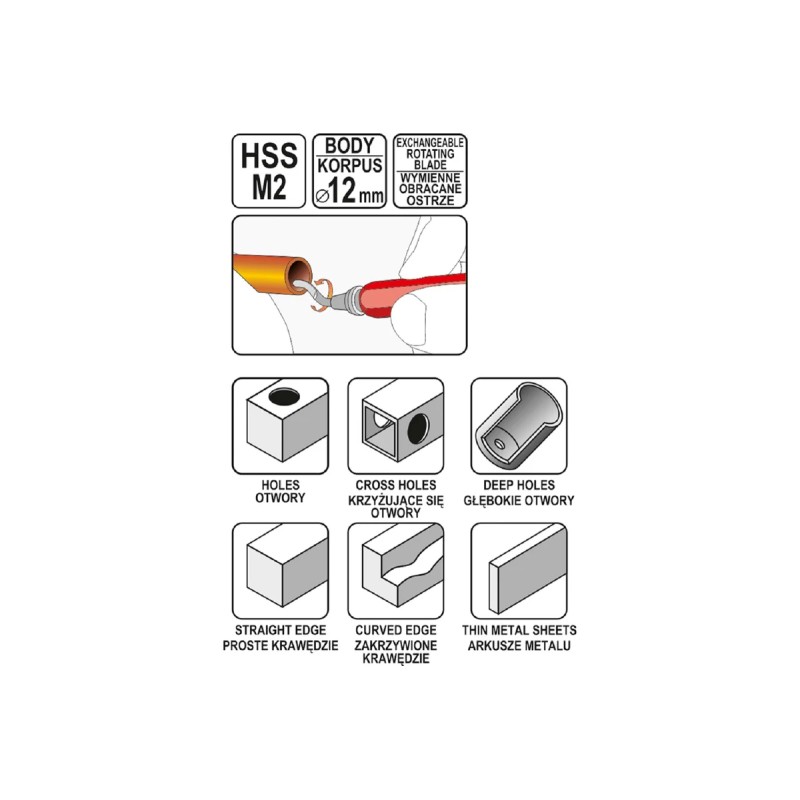 Карандаш-фаскосниматель YATO YT-22360