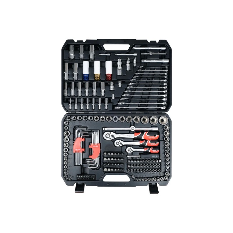 Набор инструментов 178 шт. 1/4" 3/8" 1/2" YATO YT-38850