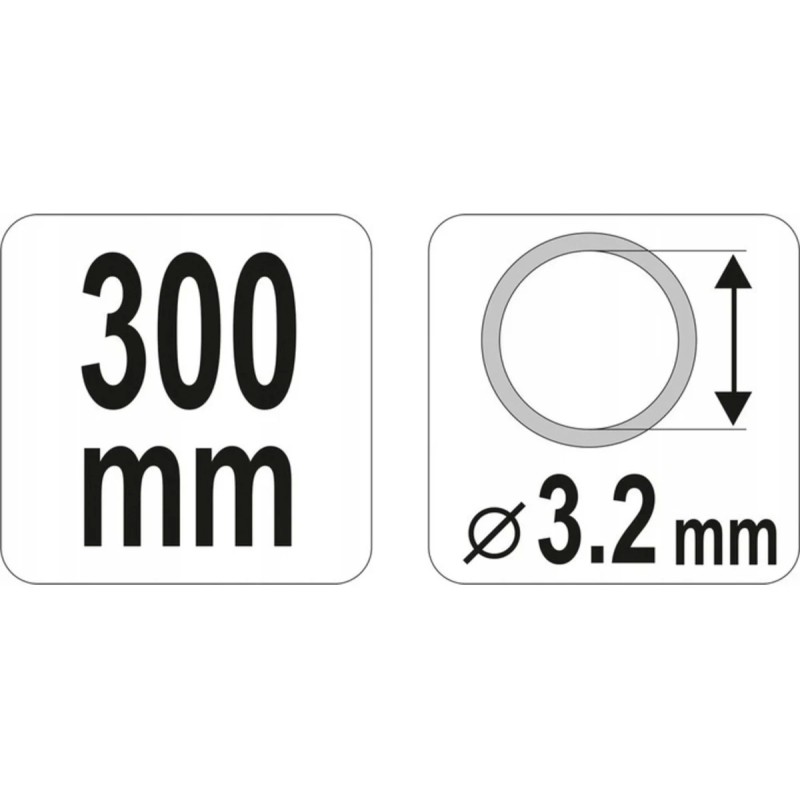 Шланг гибкий 300мм для ручного смазочного шприца YATO YT-0709