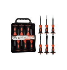 Зубила и пробойники с протектором в наборе 6шт YATO YT-4710