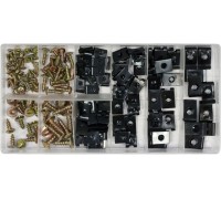 Набор саморезов и металических клипс для кузовных работ, 170 пр YATO YT-06780