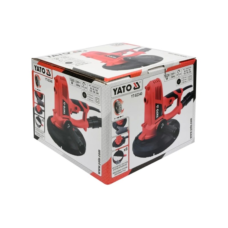 Шлифмашина для стен и потолков 225мм YATO YT-82340