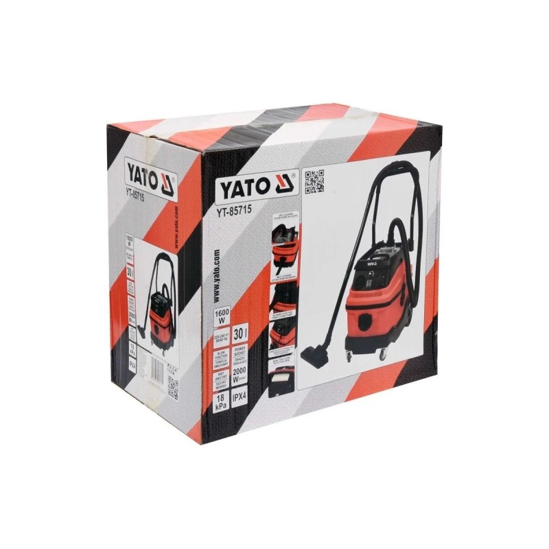 Пылесос промышленный 30л, 1600Вт  YATO YT-85715