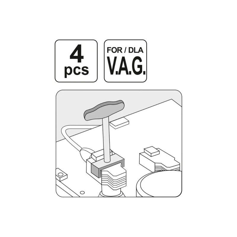 Набор съемников для катушек зажигания VAG YATO YT-06205