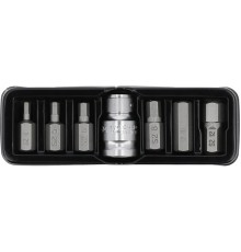 Набор специальных бит "НЕХ" с переходником 7 предм. YATO YT-0412