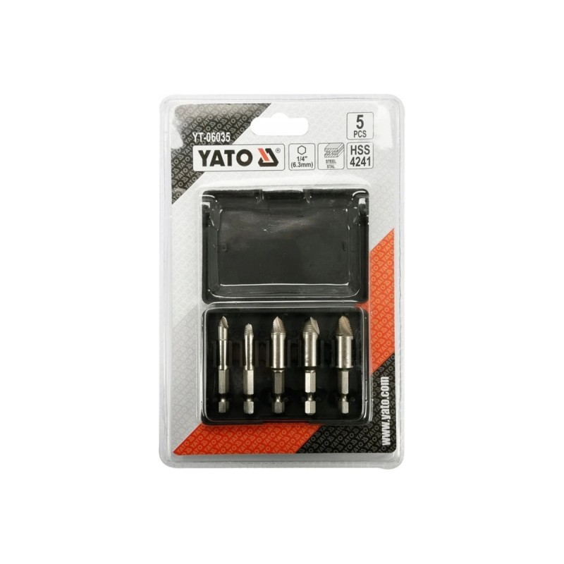 Экстракторы для болтов и шпилек 5шт YATO YT-06035