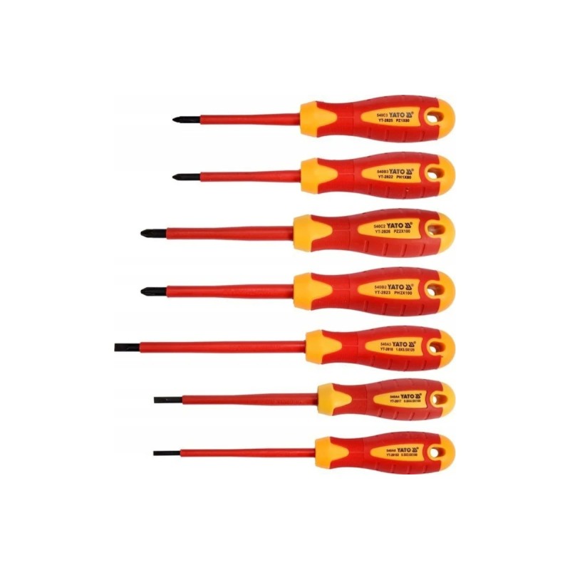 Набор диэлектрических отверток 7шт. YATO YT-2828