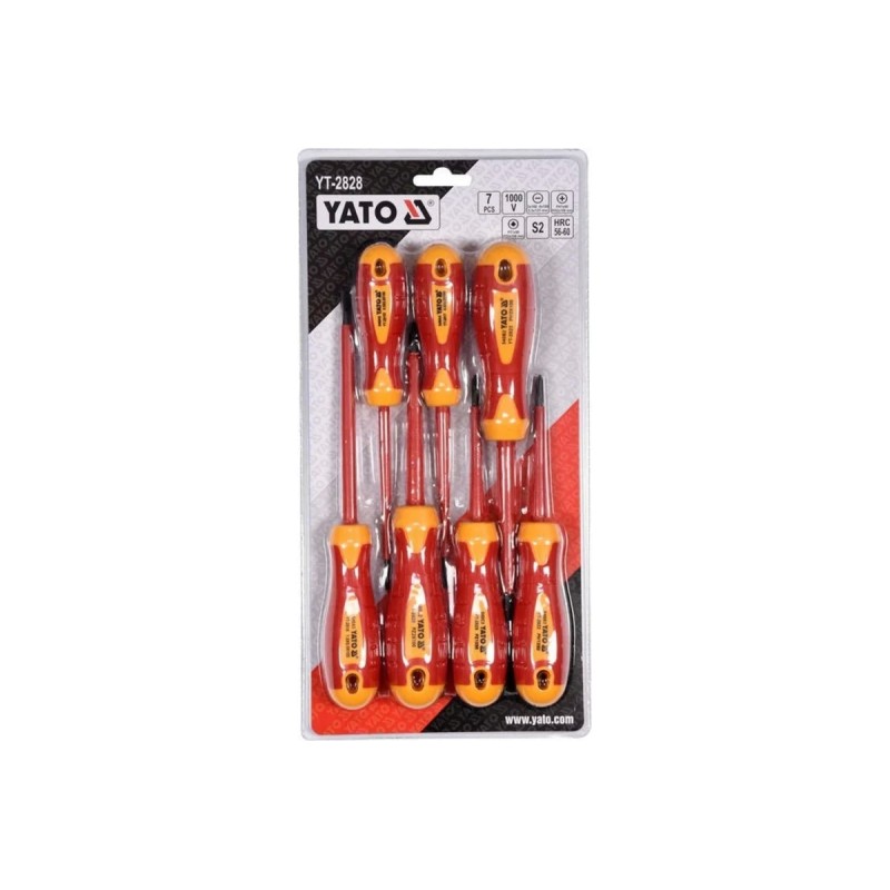 Набор диэлектрических отверток 7шт. YATO YT-2828