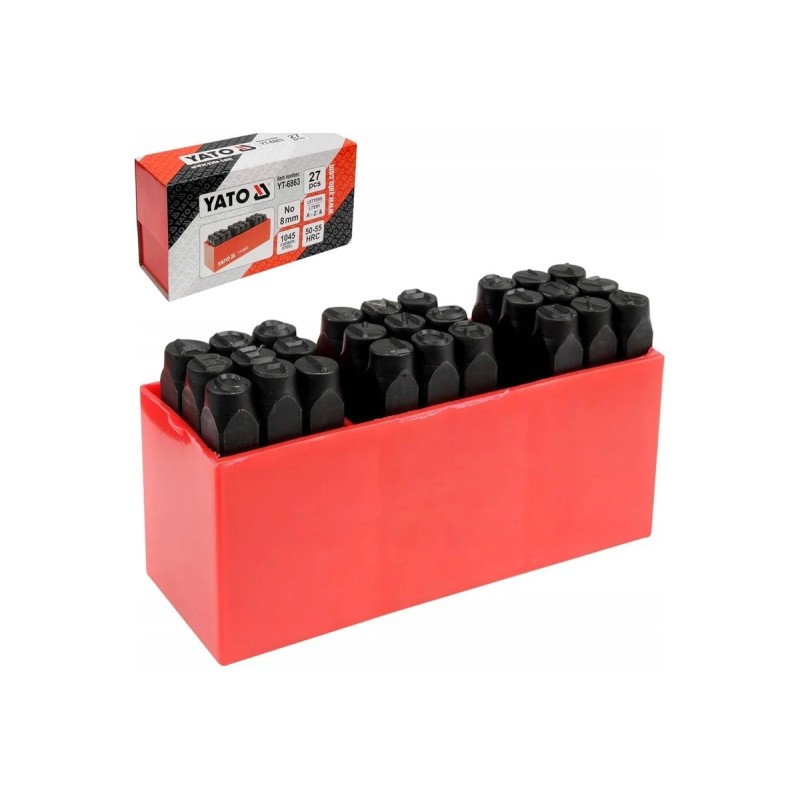 Клейма буквенные 27пр-8мм YATO YT-6863