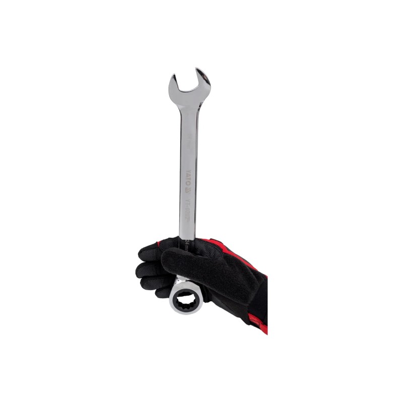 Ключ комбинированный с трещоткой 24мм YATO YT-0202