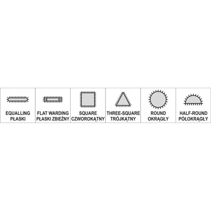 Набор надфилей 140х65мм 6пр YATO YT-6160