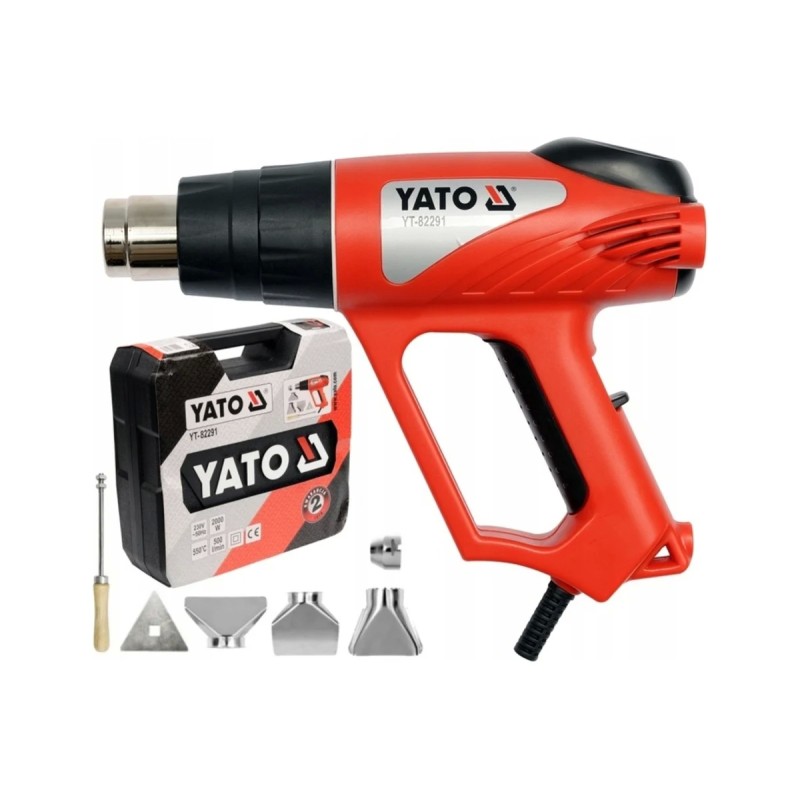 Фен технический 2000Вт. в наборе 70~550°C YATO YT-82291