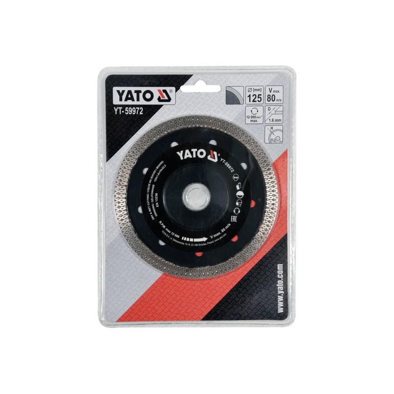 Алмазный диск для плитки 125мм YATO YT-59972