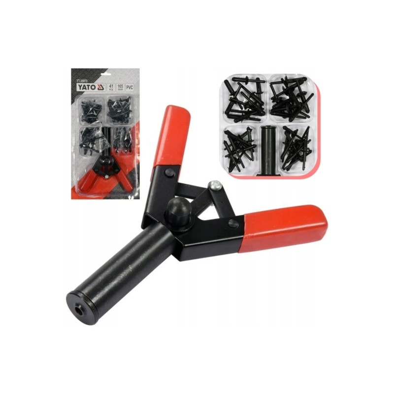 Заклёпочник для пластковых заклёпок кпл 41 шт YATO YT-35970