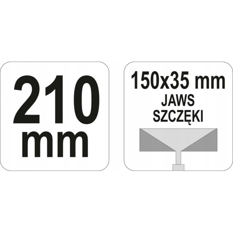 Щипцы для формировки профилей 210мм 150х35 YATO YT-5142