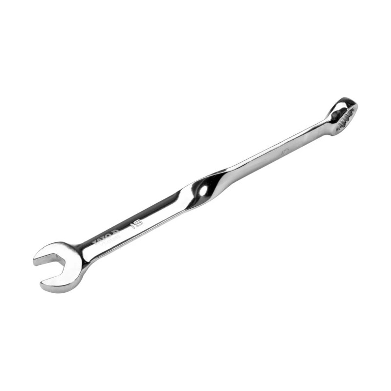 Изогнутый закрученный гаечный ключ 15мм YATO YT-01855