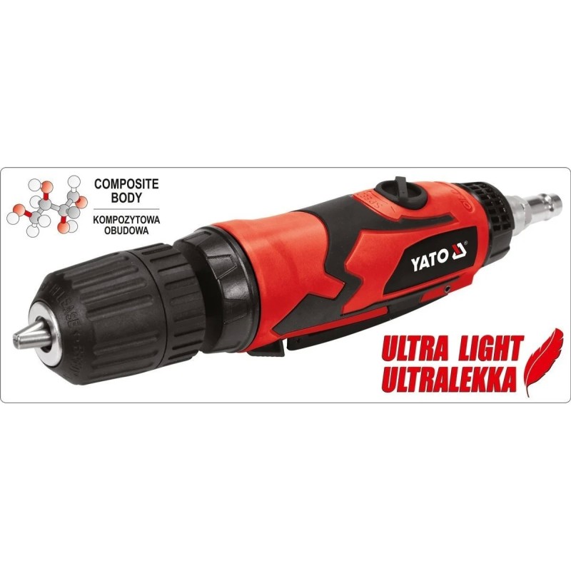 Пневматическая прямая дрель YATO YT-09695