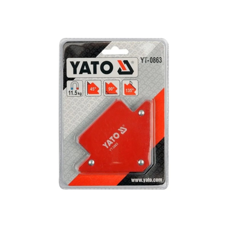 Магнитная струбцина сварочная 82х120х13мм YATO YT-0863
