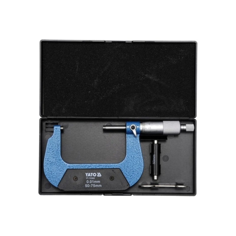Микрометр 50-75мм YATO YT-72302