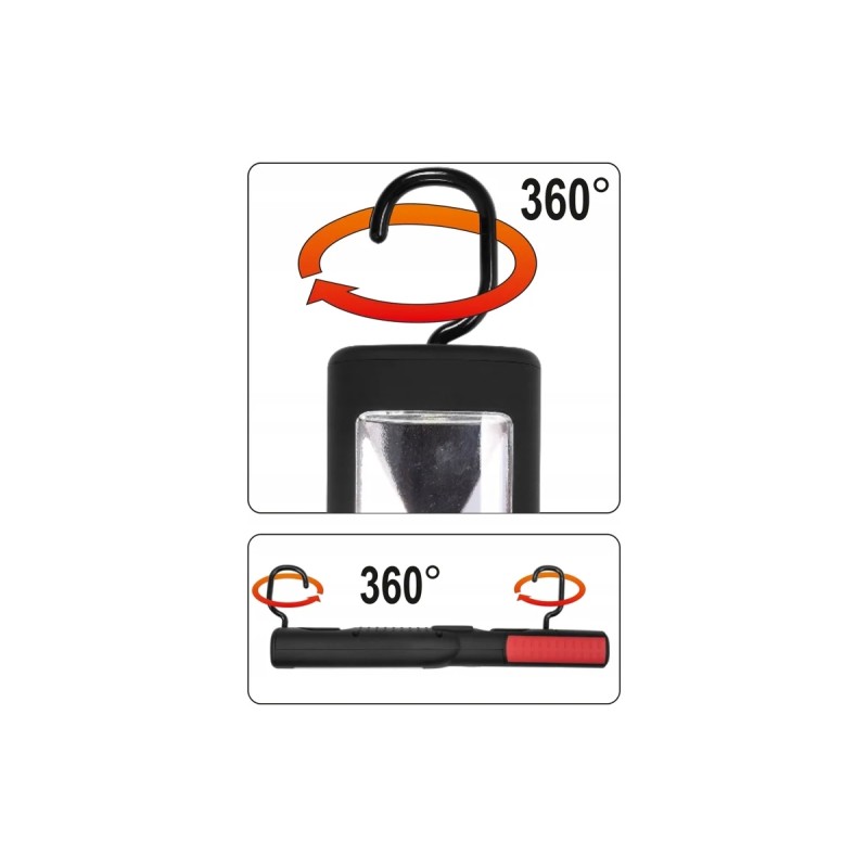 Лампа-переноска аккумуляторная 3Вт COB LED YATO YT-08504