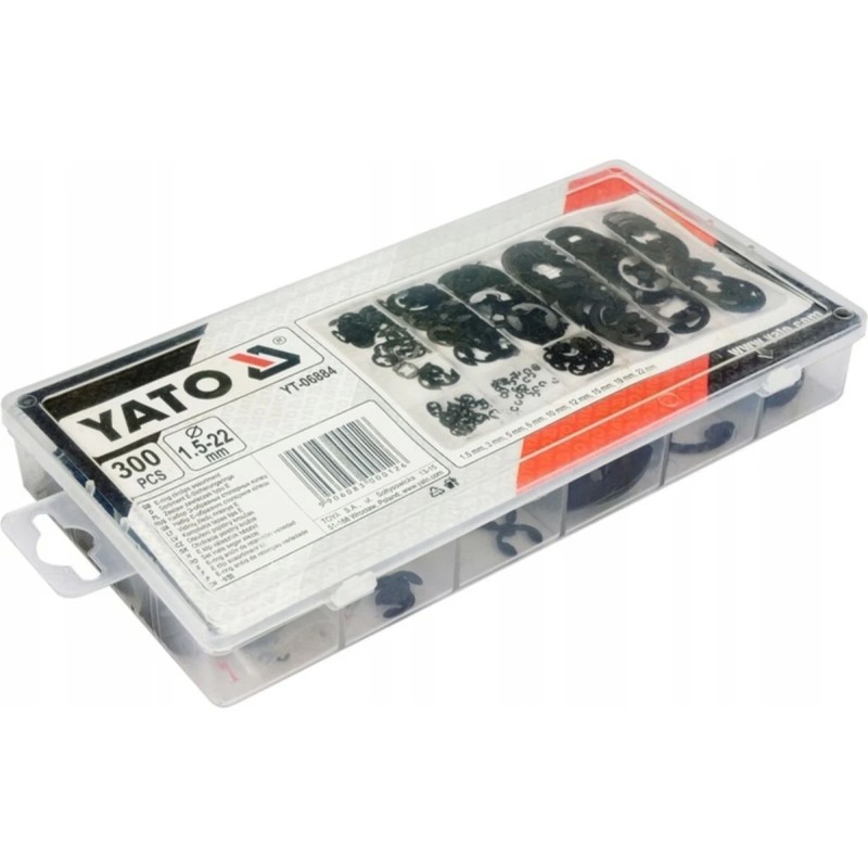 Набор Е-образных стопорных колец 300 пр YATO YT-06884