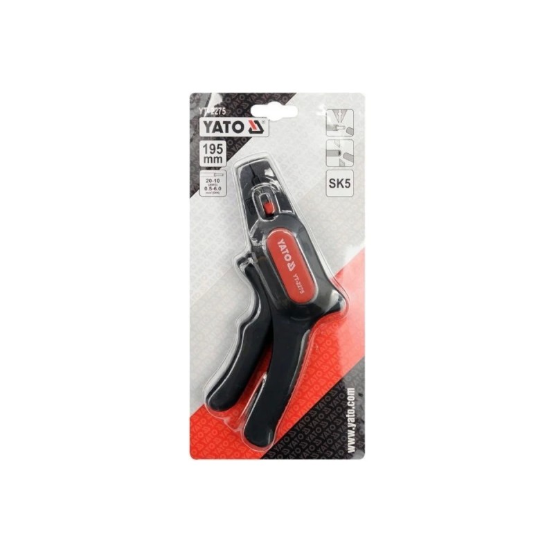 Пассатижи для удаления изоляции 195мм YATO YT-2275