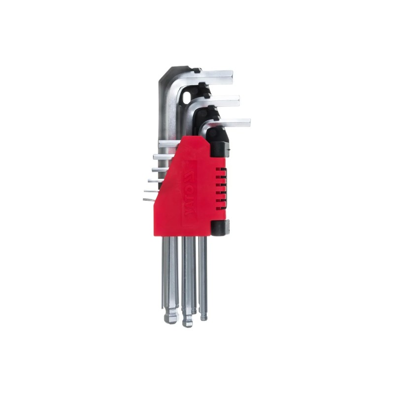 Набор шестигранников 9шт. 1,5-10мм с шаром CrV -средние  YATO YT-0505